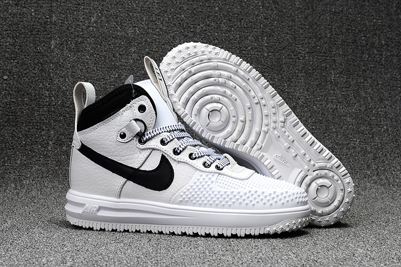 New Nike Lunar Force 1 High White Black